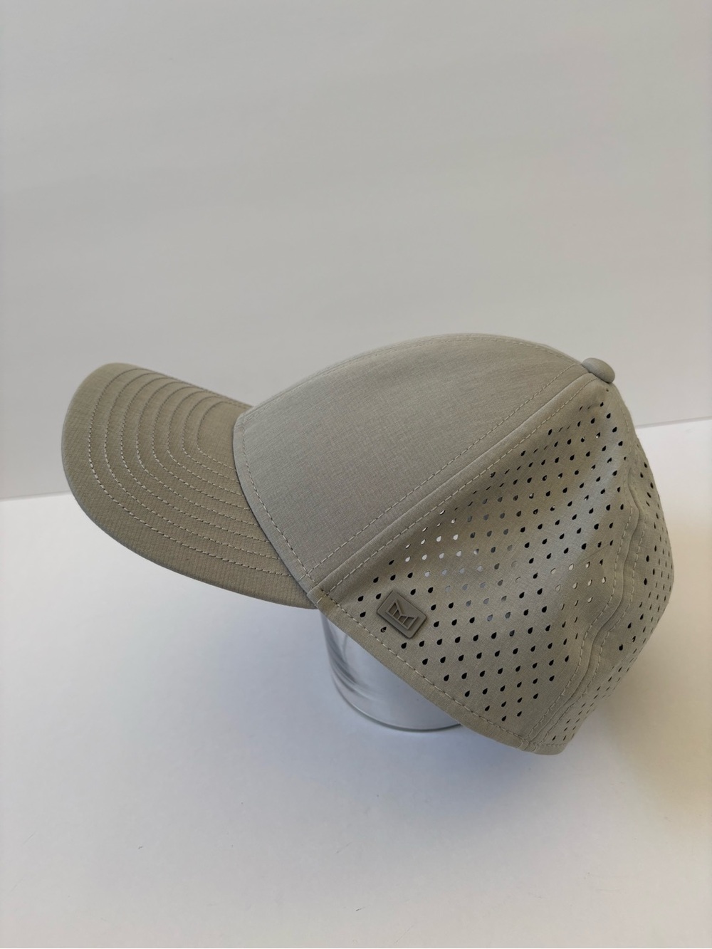 Melin A Game Hydro Baseball Cap Snapback Taupe Grey CL Performance Hat Golf Run